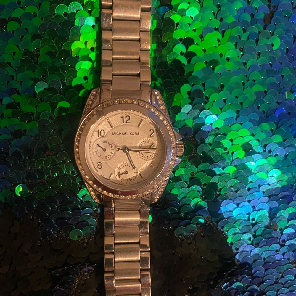 Michael Kors stainless steel silver watch